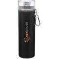 28 Oz. Matte Black/Storm Gray H2go Trek Aluminum Water Bottle